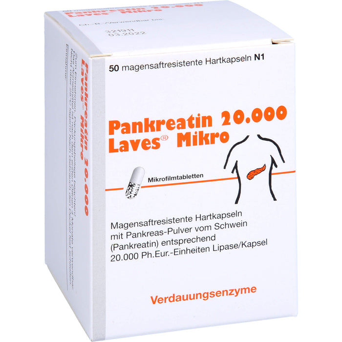 Laves Pankreatin 20.000 Hartkapseln, 50 St. Kapseln
