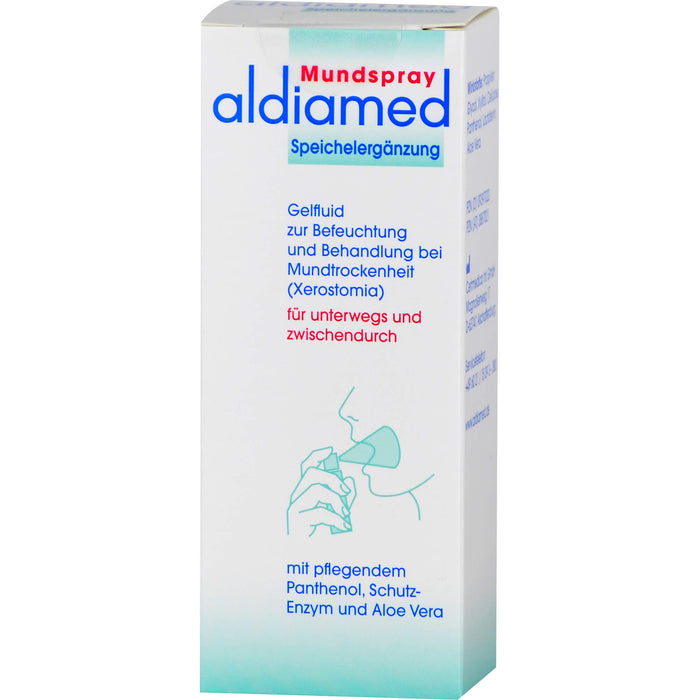 aldiamed Mundspray Gelfluid Speichelergänzung bei Mundtrockenheit, 50 ml Lösung