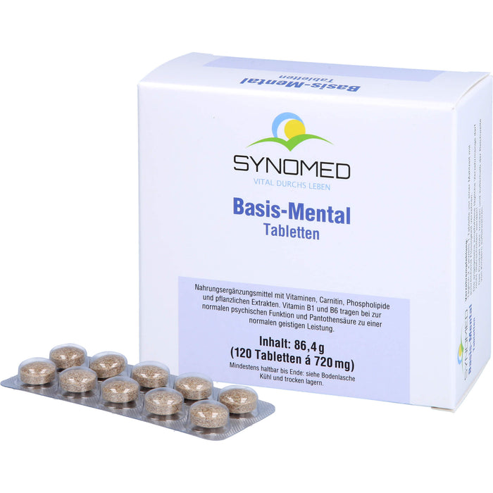 SYNOMED Basis-Mental Tabletten für  eine normale psychische Funktion, 120 St. Tabletten