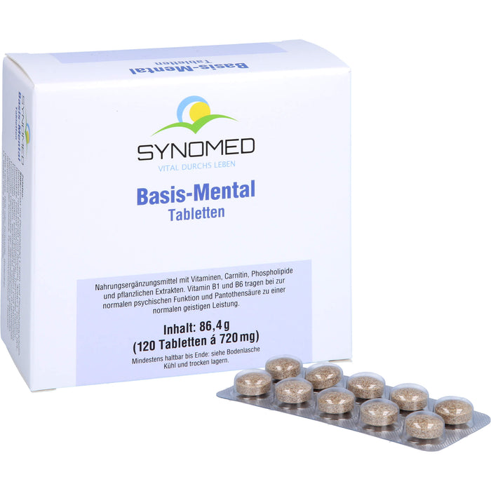 SYNOMED Basis-Mental Tabletten für  eine normale psychische Funktion, 120 St. Tabletten