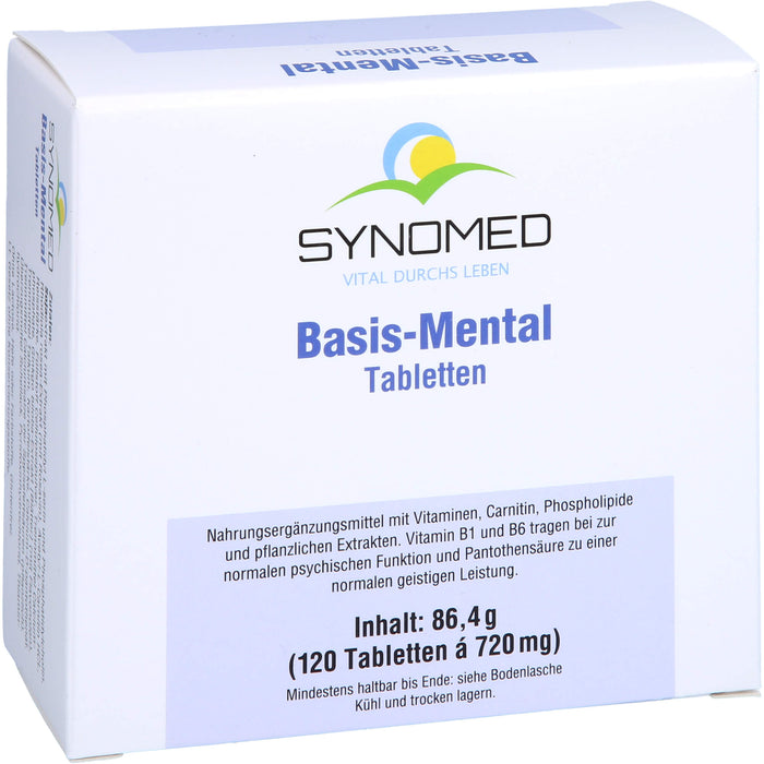 SYNOMED Basis-Mental Tabletten für  eine normale psychische Funktion, 120 St. Tabletten