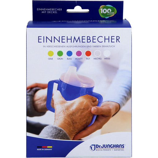 Einnehmebecher 2Griffe 2Deckel 4/12mm rot, 1 St 