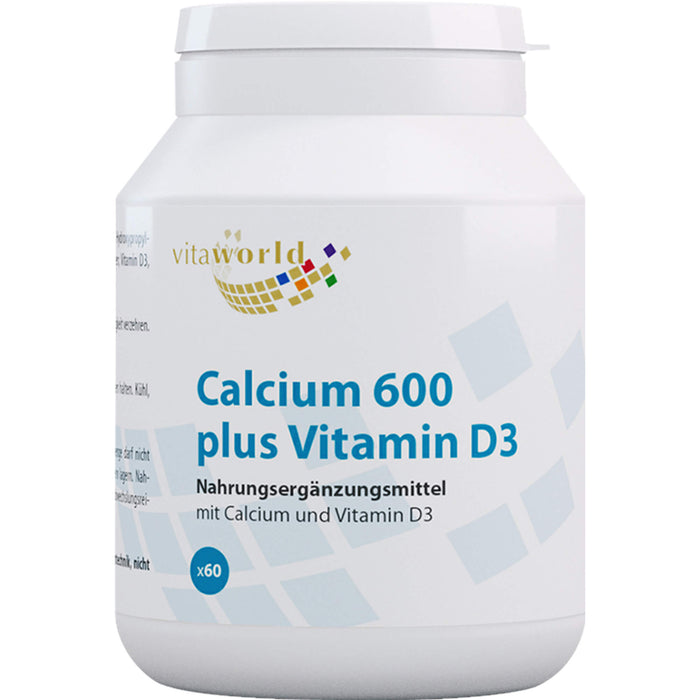 Vitaworld Calcium 600 plus Vitamin D3 Tabletten, 60 St. Tabletten