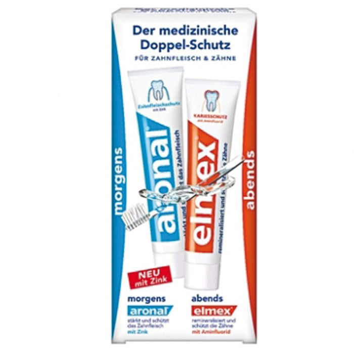 aronal und elmex Doppelschutz Zahnpasta, 150 ml Zahncreme