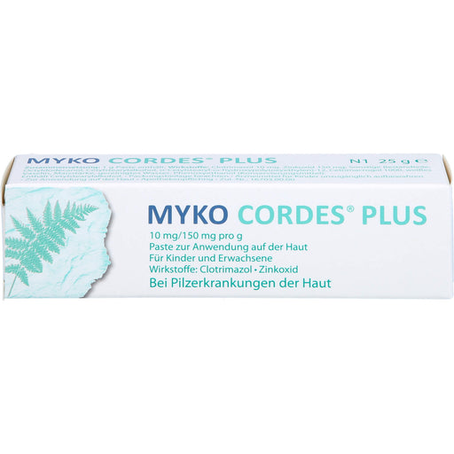 Myko Cordes Plus 10 mg/150 mg pro g, Paste zur Anwendung auf der Haut, 25 g PST