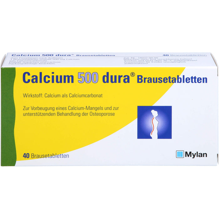 Dura Calcium 500 Brausetabletten, 40 St. Tabletten
