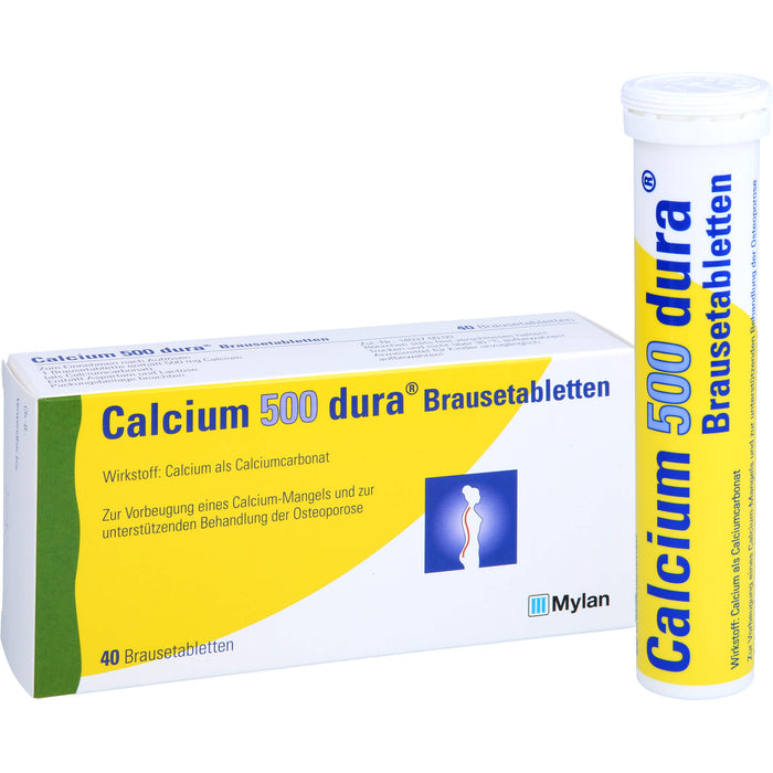 Dura Calcium 500 Brausetabletten, 40 St. Tabletten