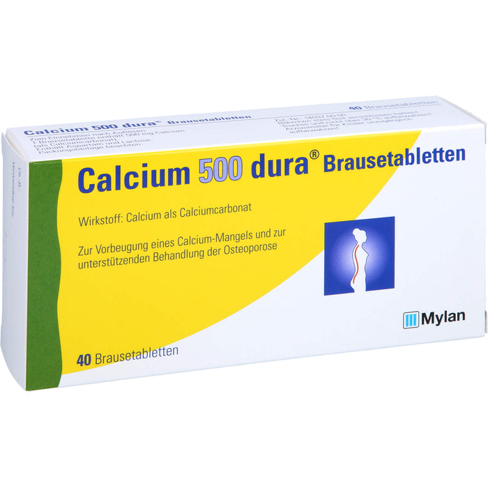 Calcium 500 dura Brausetabletten, 40 St BTA