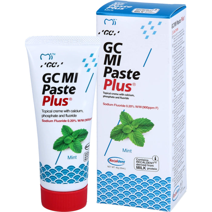 GC MI Paste plus Minze mit Calcium und Phosphat, 40 g Paste