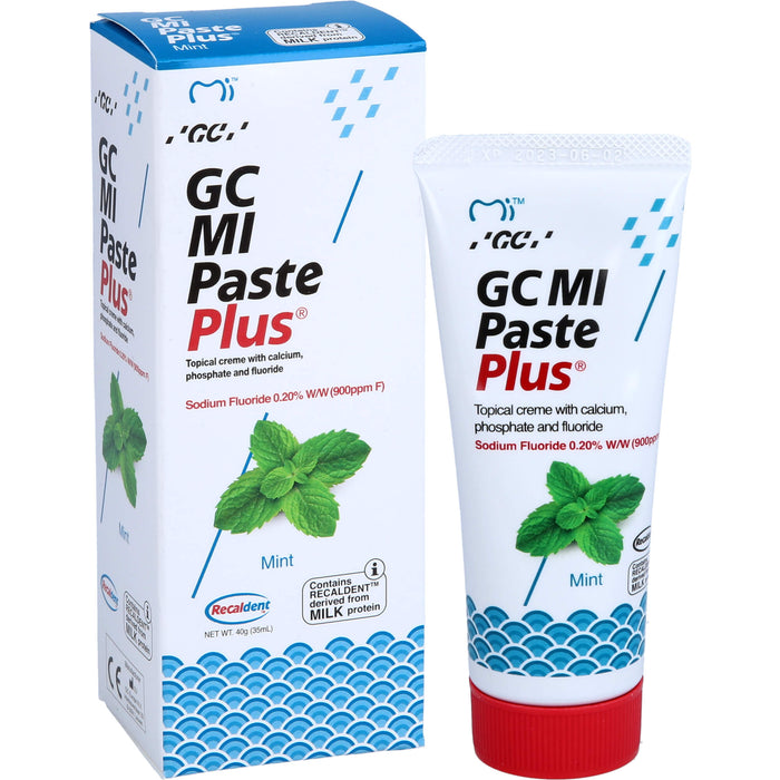 GC MI Paste plus Minze mit Calcium und Phosphat, 40 g Paste
