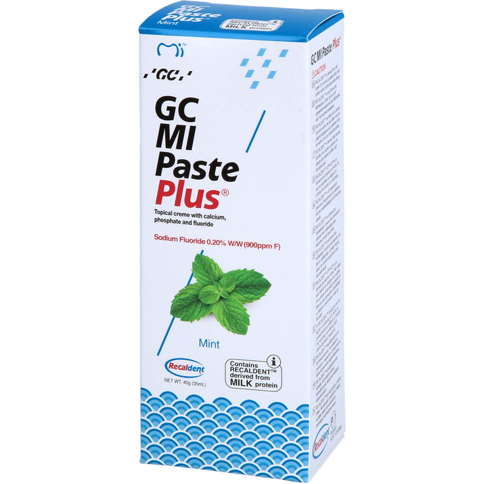 GC MI Paste plus Minze mit Calcium und Phosphat, 40 g Paste