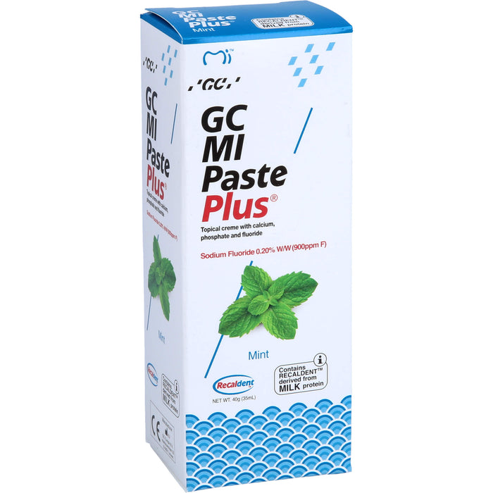 GC MI Paste plus Minze mit Calcium und Phosphat, 40 g Paste