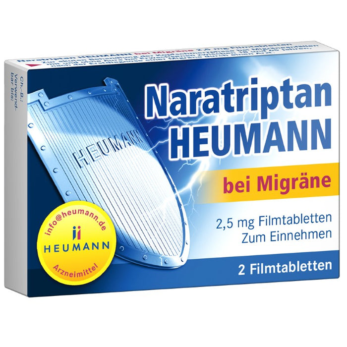 Naratriptan Heumann bei Migräne Filmtabletten, 2 St. Tabletten