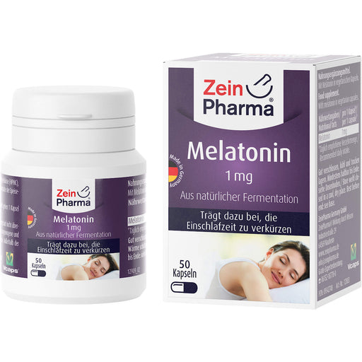 ZeinPharma Melatonin 1 mg Kapseln, 50 St. Kapseln