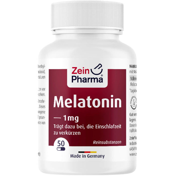 ZeinPharma Melatonin 1 mg Kapseln, 50 St. Kapseln
