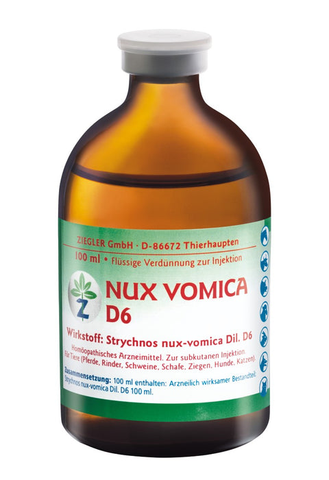 ZIEGLER Nux vomica D 6 Dilution, 100 ml Lösung