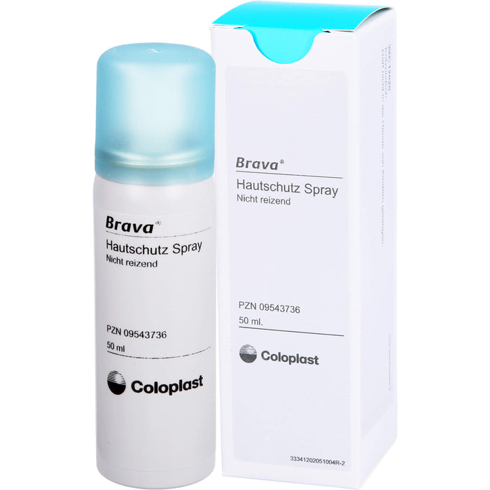 Brava Hautschutz-Spray zum Schutz der Haut vor Ausscheidungen und Haftmaterial, 50 ml Lösung