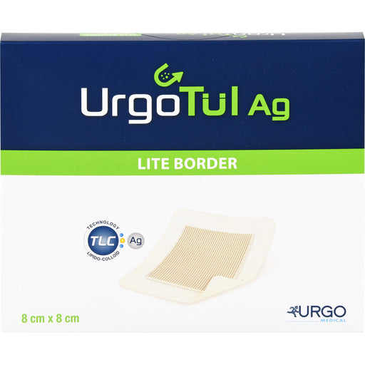 Urgotül Ag Lite Border, selbsthaft. Lipidokolloid-Wundauflage m. Silbersalz, 10 St VER