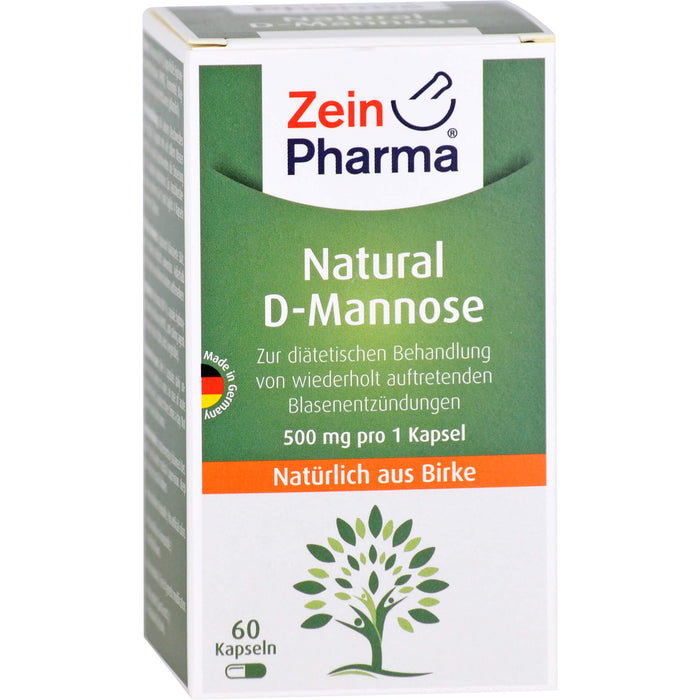 ZeinPharma Natural D-Mannose Kapseln, 60 St. Kapseln