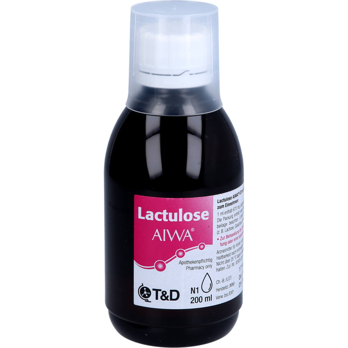 Lactulose AIWA 670 mg / ml Lösung bei Verstopfung, 200 ml Lösung