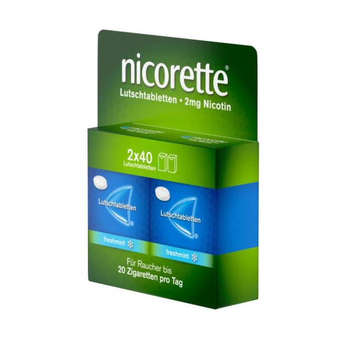 nicorette freshmint 2 mg Lutschtabletten, 80 St. Tabletten