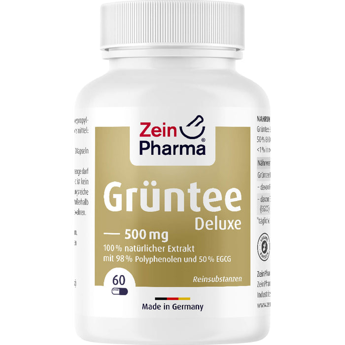 ZeinPharma Grüntee Deluxe 500 mg Kapseln, 60 St. Kapseln