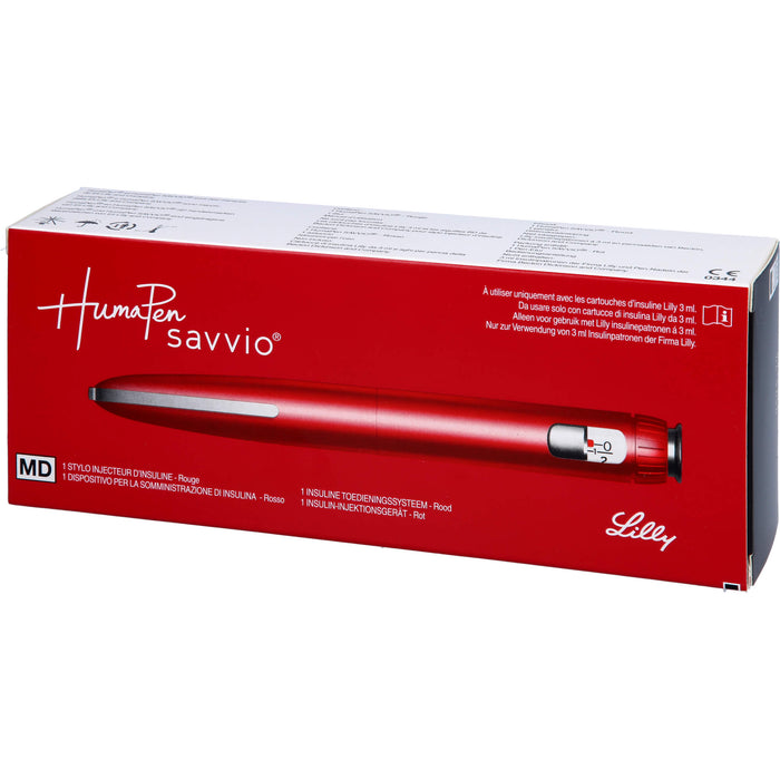 HumaPen Savvio Rot Insulin-Injektionsgerät, 1 St. Gerät