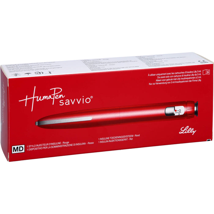 HumaPen Savvio Rot Insulin-Injektionsgerät, 1 St. Gerät