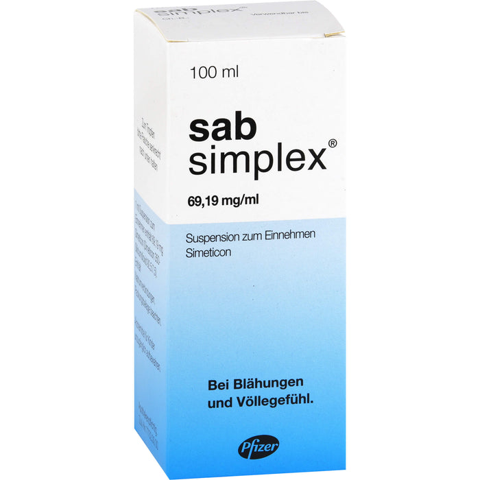 sab simplex Suspension bei Blähungen und Völlegefühl, 100 ml Lösung