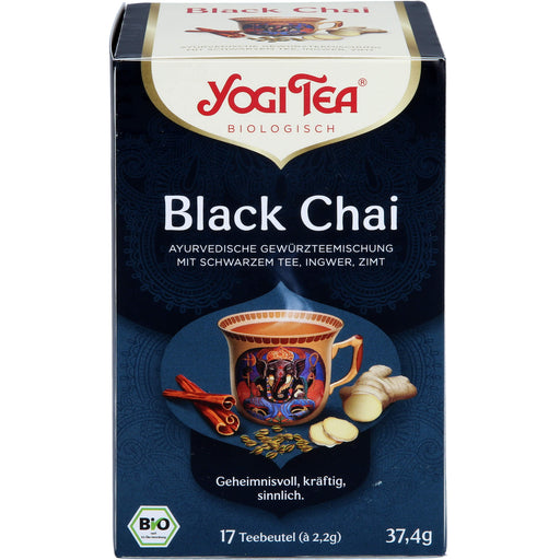 YOGI TEA Black Chai ayurvedische Gewürzteemischung, 17 St. Filterbeutel
