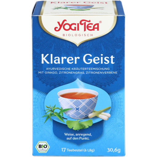 YOGI TEA Klarer Geist ayurvedische Kräuterteemischung, 17 St. Filterbeutel