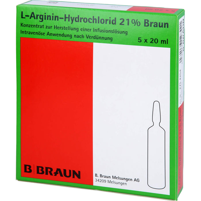 B. BRAUN L-Arginin-Hydrochlorid 21% Lösung, 100 ml Lösung