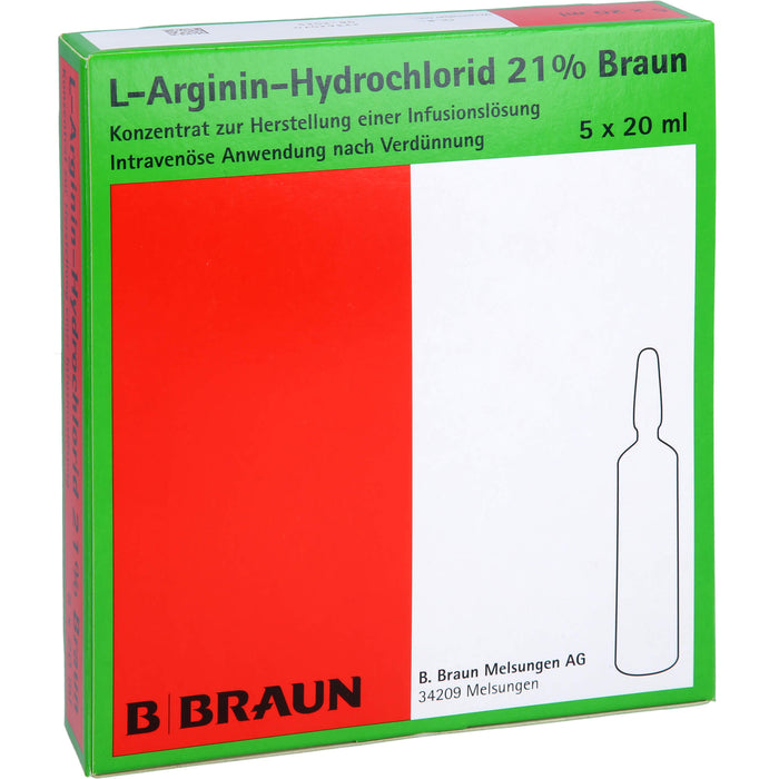B. BRAUN L-Arginin-Hydrochlorid 21% Lösung, 100 ml Lösung