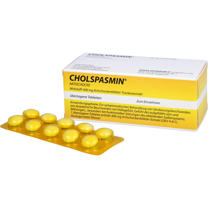 CHOLSPASMIN Artischocke, 50 St. Tabletten