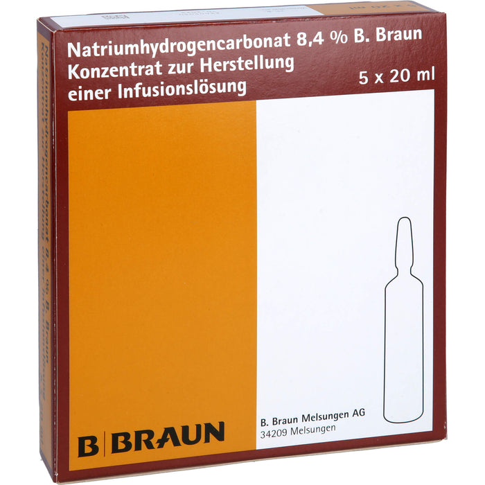 B.Braun Natriumhydrogencarbonat 8,4% Konzentrat, 5 St. Ampullen