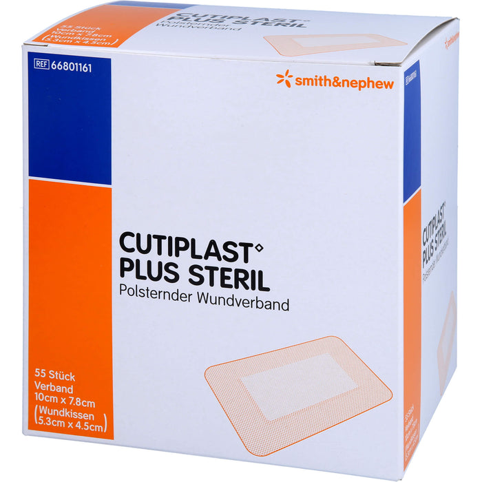 Cutiplast 10x7,8cm plus steril, 55 St VER
