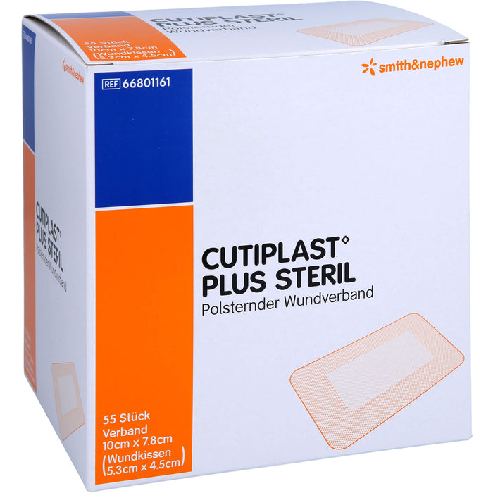 Cutiplast 10x7,8cm plus steril, 55 St VER