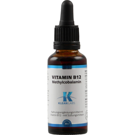 Vitamin B12 Methylcobalamin KLEAN LABS, 30 ml FLU