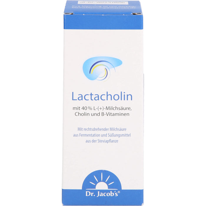 Dr. Jacob's LactaCholin Lösung mit Milchsäure, B-Vitaminen und Cholin, 100 ml Lösung