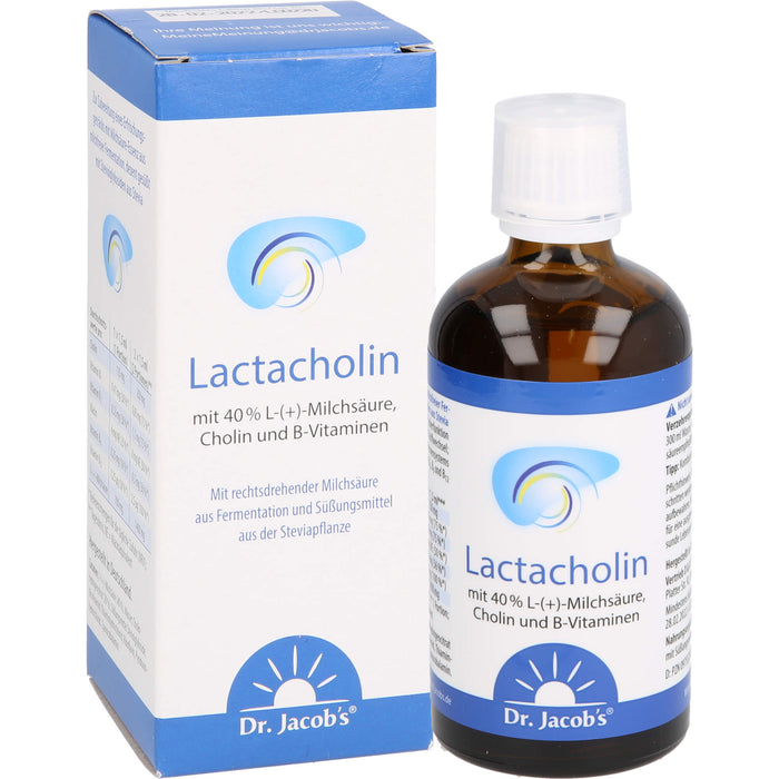 Dr. Jacob's LactaCholin Lösung mit Milchsäure, B-Vitaminen und Cholin, 100 ml Lösung