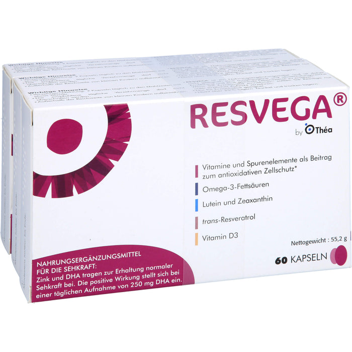 Resvega Kapseln zur Erhaltung normaler Sehkraft, 180 St. Kapseln