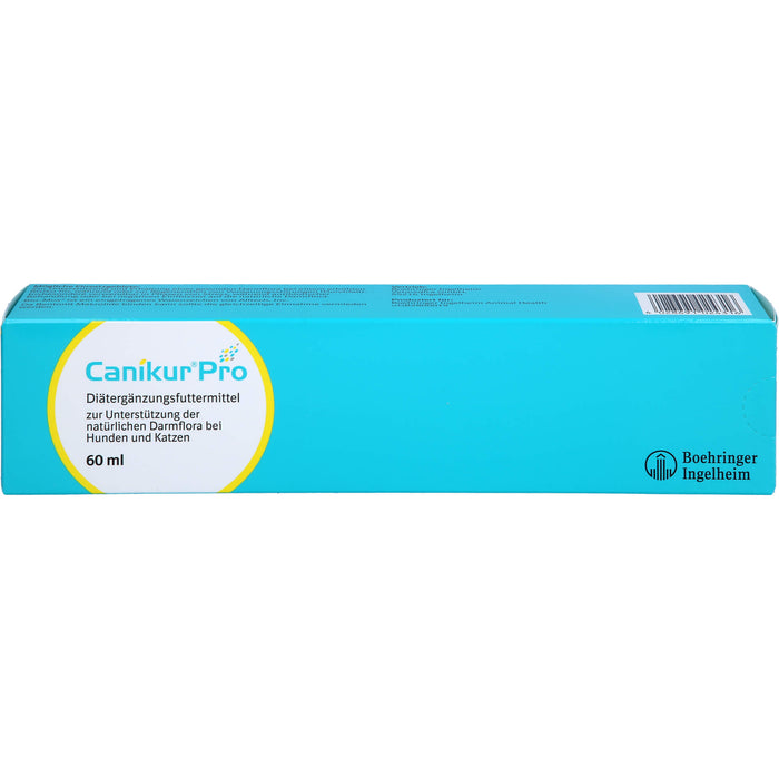 Canikur Pro Diät-Ergänzungsfuttermittel für Hunde und Katzen zur Unterstützung der natürlichen Darmflora, 60 ml Creme