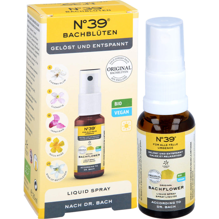 Original Bachblüten No. 39 Für alle Fälle Liquid Spray für Ruhe und Gelassenheit, 20 ml Lösung