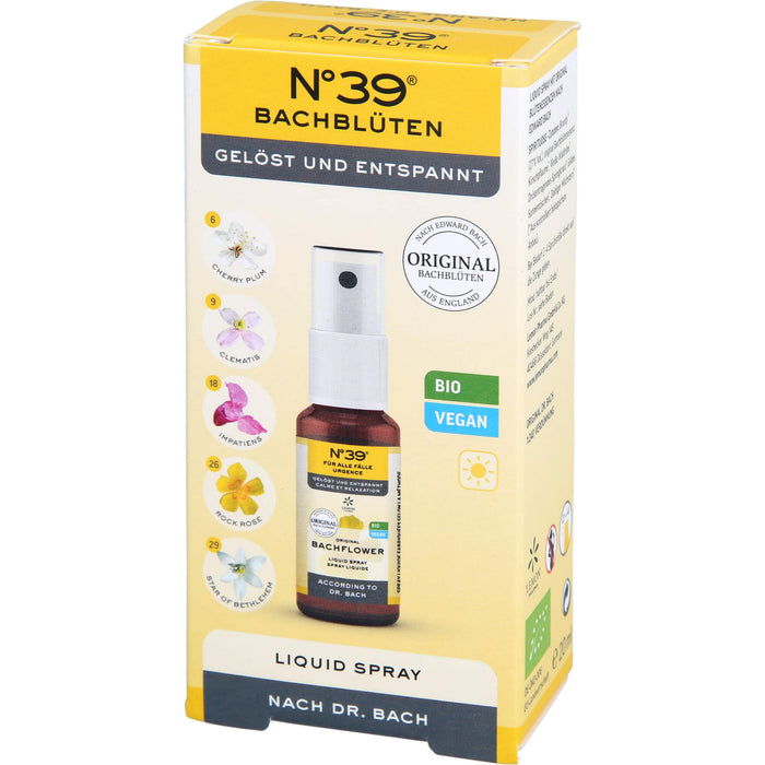 Original Bachblüten No. 39 Für alle Fälle Liquid Spray für Ruhe und Gelassenheit, 20 ml Lösung