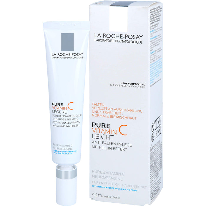 La Roche-Posay Pure Vitamin C Leicht Anti-Falten-Pflege für normale bis Mischhaut, 40 ml Creme