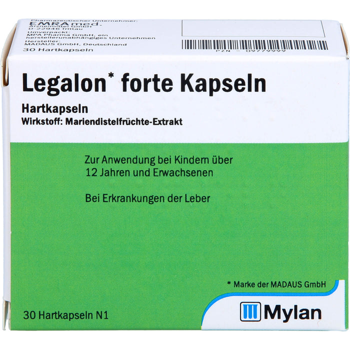 Legalon forte Emra Hartkapseln bei Erkrankungen der Leber, 30 St. Kapseln
