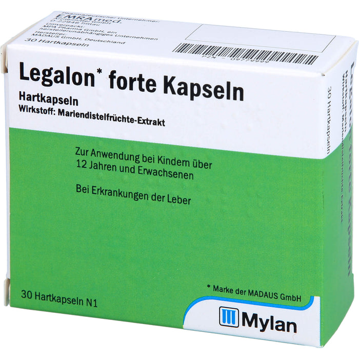 Legalon forte Emra Hartkapseln bei Erkrankungen der Leber, 30 St. Kapseln