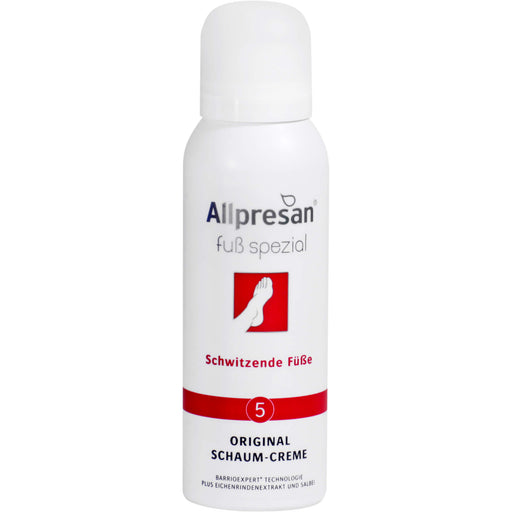 Allpresan Fuß spezial Nr.5 Schaum-Creme für schwitzende Füße, 125 ml Schaum