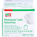 Mollelast haft latexfrei weiß 4cm x 4m kohäsive Fixierbinde zum Stützen und Entlasten von Gelenken, 1 St. Packung