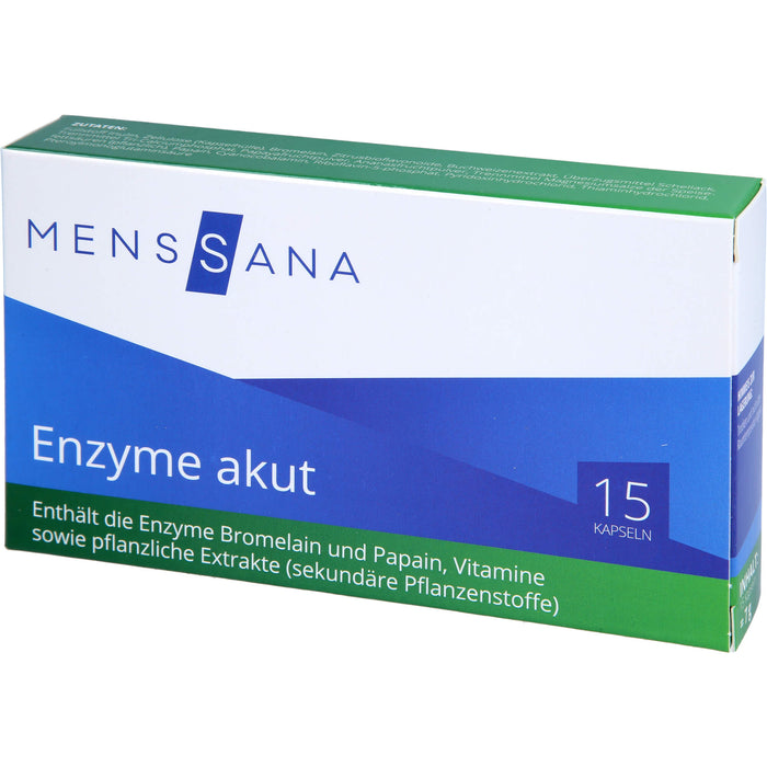 MensSana Enzyme akut Kapseln, 15 St. Kapseln